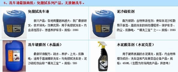 泥沙疏松劑、水泥克星及車用清洗劑生產配方技術轉讓